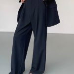 Pantaloni damă model larg, material stofă